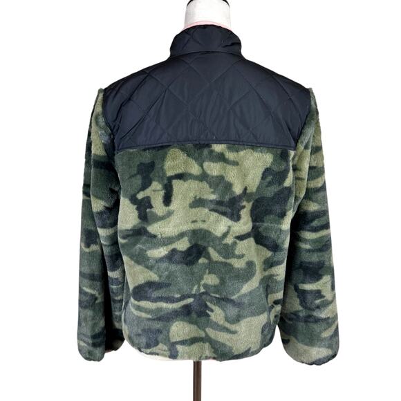 Rails Wesley Green Black Camo Soft Faux Fur Zipper Jacket Pockets Revolve - Picture 6 of 16